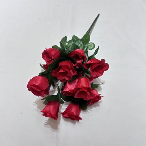 decorative artificial flower rose small flower 5 fork 15 head small bud opening ceremony of sports meet bridal bouquet