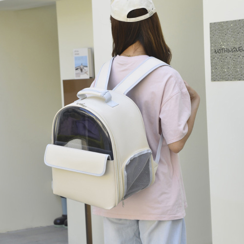 高颜值猫咪包透气外出猫包可视透明双肩猫包猫咪狗狗外出宠物用品