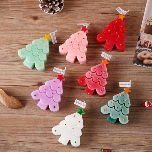 圣诞礼物高级感圣诞树香薰蜡烛ins餐厅桌面摆件圣诞节礼品装饰品