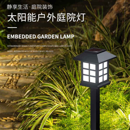亚马逊花园草坪地插灯防水照明景观装饰灯1LED太阳能户外庭院灯