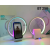 2023 New Foreign Trade New Fashion Decorations Smart Ambience Light Bluetooth Speaker 15W Wireless Charger Colorful Bed