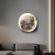 Moon Wall Lamp Bedroom Bedside Lamp Modern Light Luxury Mural Living Room Background Wall Decorative Lamp Nordic Artistic Lamp