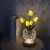 New Led Tulip Small Night Lamp Goddess Festival Simulation Bouquet Crystal Ambience Light Decoration Creative Decorative Table Lamp