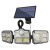 Three-Head Solar LED Wall Lamp Outdoor Waterproof Garden Lamp Household Infrared Sensor Lamp LED Street Lamp Flood Light