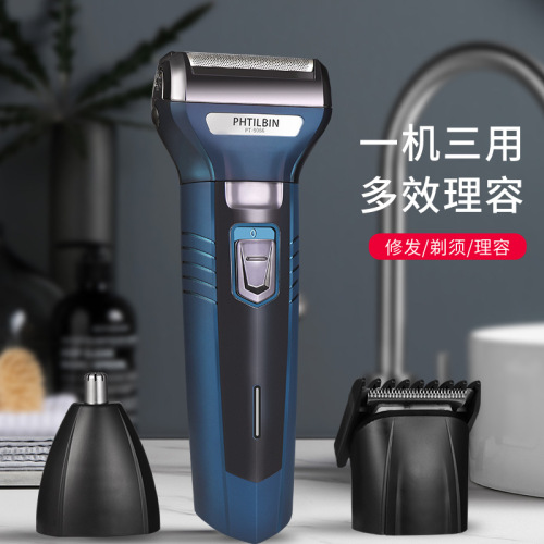 new electric shaver 9066 three-in-one nose hair haircut pogonotomy health care suit shaver electric wholesale