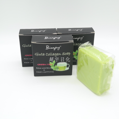 Binnjuy Green Tea Scented Soap 65G Skin Cleaning Rinse Clean