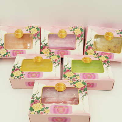 Pink Flower Box Essential Oil Soap G
