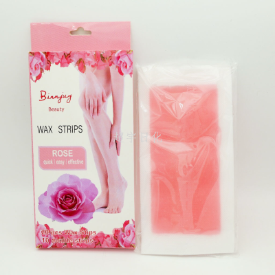 Rose Chrysanthemum Hair Removal Honey Wax Paper Can Be Cut 20 Pieces Tear and Pull Depilatory Paper