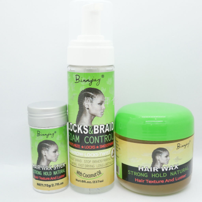 Hair Braiding Three-Piece Set Hair Wax Stick/Shaping Foam/Styling Hair Wax