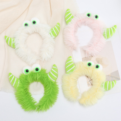 丑娃发箍搞怪诞耳朵可爱秋冬新款头箍少女心多巴胺卡通毛绒