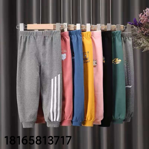 children‘s clothing spring and summer thin children‘s trousers leggings children‘s cotton pants factory wholesale stall foreign trade supply