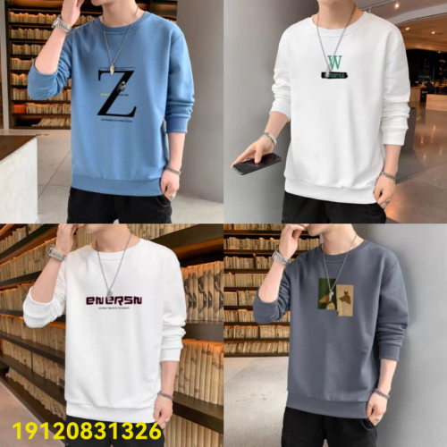 Spring and Autumn New Men‘s Sweater Pullover Men‘s Coat Trendy Teen Sweater Foreign Trade Stall Supply Wholesale