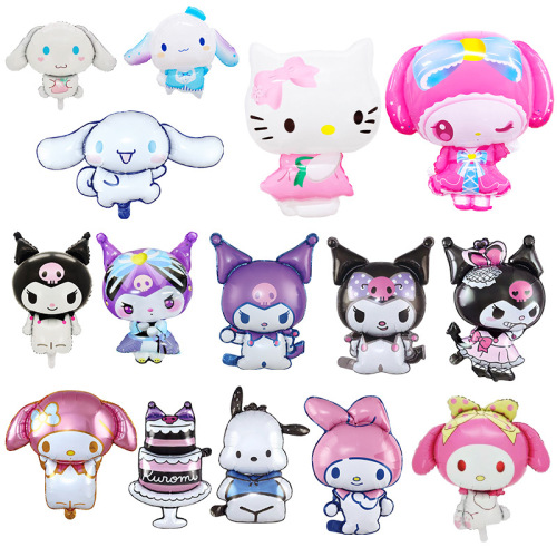 动漫奇幻魔法库洛米美乐蒂铝膜气球儿童生日派对装饰卡通铝箔气球