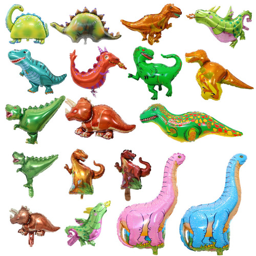 恐龙气球 创意卡通铝膜气球 儿童节日派对用品 铝箔气球批发