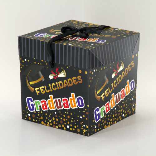 西语毕业季创意礼品装饰天地盖礼物盒空盒子ins精美包装盒批发