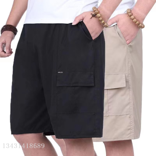 new summer shorts men‘s middle-aged and elderly men‘s fifth pants loose casual pants men‘s large size overalls wholesale