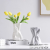 Simple Cream Style Ceramic Vase High-Grade Online Red Art Decoration Living Room Flower Arrangement Ins Decoration