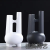 Modern Minimalist Nordic Creative Abstract Geometric Irregular Black and White Ceramic Vase Decoration Home Sample Room Ornament