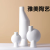 Modern Minimalist Nordic New Chinese Style Fresh Shaped Black and White Ceramic Vase Decoration Home Sample Room Soft Decoration