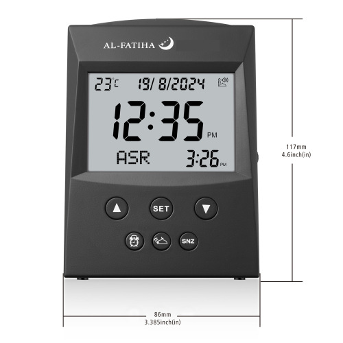 al-fatiha牌FAJ-103小型桌面台式usb/电池两用电子闹钟厂家批发