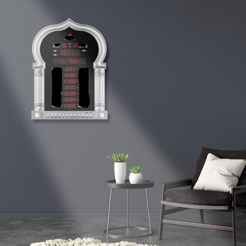 供应牌5115pro插电带点阵显示遥控LED数码电子钟