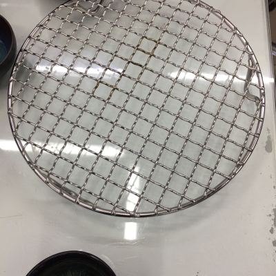304 stainless steel thickened barbecue wire integrated small square grid plate cooking and baking encryption net baking tray custom barbecue shop