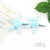 Creative Blue Starfish Resin Cute Magnetic Refridgerator Magnets Practical 3D Three-Dimensional Decorations Children's Toy Patch
