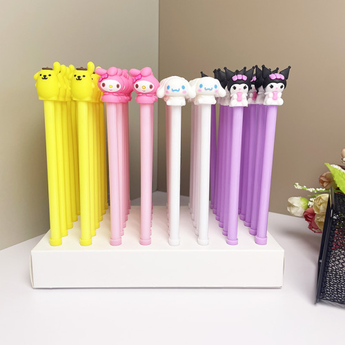 卡通三丽鸥中性笔盒装库洛米大耳狗写字笔展示盒美中性水笔批发