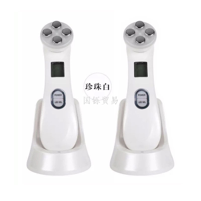 Cross-Border Household RF Radio Frequency Beauty Instrument Facial Led Color Light EMS Beauty Instrument Micro Current Inductive Therapeutical Instrument