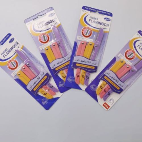 修眉刀3pc修眉刀仙鹤款修眉刀不锈钢刀片折刀3pc修眉刀鹤刀