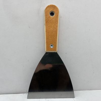 4-Inch Wooden Handle Putty Knife Wooden Handle Putty Knife Wooden Handle Shovel Boxed Carbon Steel Putty Knife