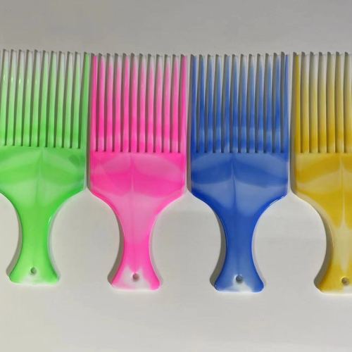 插梳塑料造型叉梳齿梳双色叉梳 双色塑料梳子四色梳子