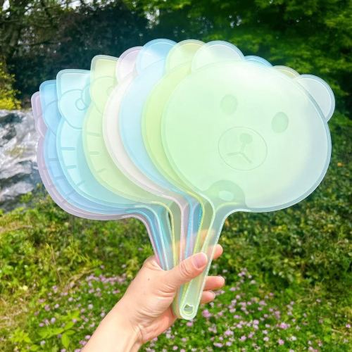 卡通小熊扇子夏季随身便携清凉蒲扇学生儿童手摇驱蚊纳凉扇子