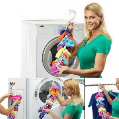 Socks Storage Organizing Box Sock Originizer Socks Cleaning Aid TV Socks Hanger Drying Socks
