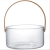 Creative Nordic Instagram Style Glass Fruit Basket Portable Basket Living Room Home Dried Fruit Transparent Fruit Basket