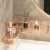 Light Luxury Bathroom Corner Shelf Wash U-Shaped Punch-Free Wall-Mounted Rotating Foldable Multi-Functional Storage Rack