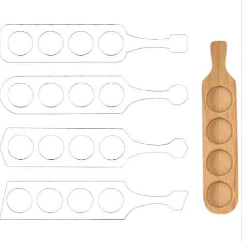 明亚克力4 种风格葡萄酒啤酒威士忌砧板模板引导工具