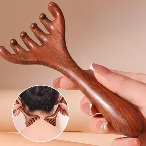 鹿角按摩梳经络按摩梳六爪梳挠头点穴刮痧经络梳头部疏通按摩器