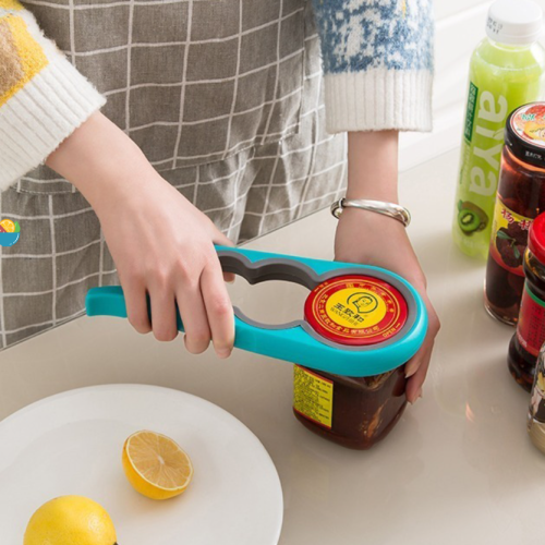 创意多功能四合一大小瓶盖开瓶器 家用厨房开罐器 防滑拧开瓶盖