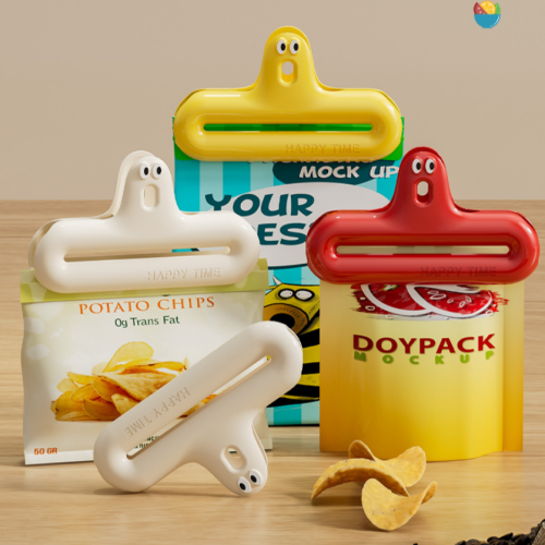 毛毛虫封口夹防潮零食夹厨房密封固定夹子多功能家用夹保鲜封口器