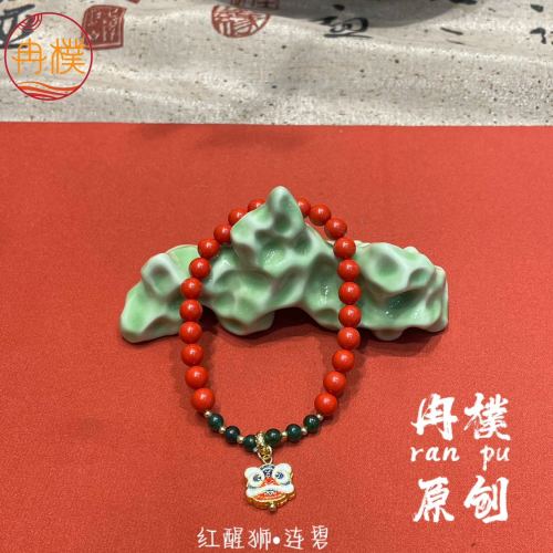 new chinese style bracelet ancient style original jewelry niche bracelet natural jade handmade hot
