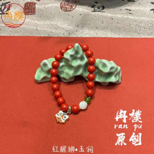 new chinese style bracelet ancient style original jewelry niche bracelet natural jade handmade hot gift advanced