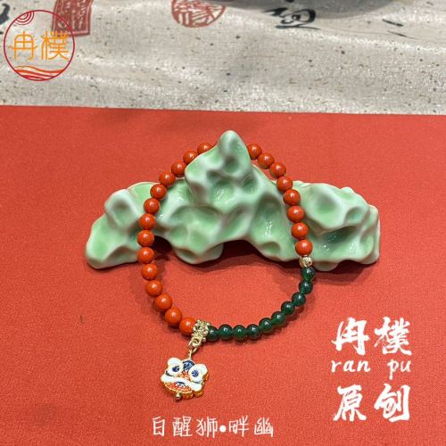 new chinese style bracelet ancient style original jewelry niche bracelet natural jade handmade hot gift advanced