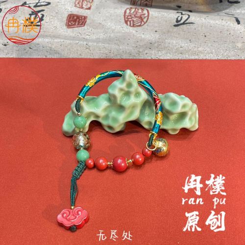 new chinese ancient style bracelet ancient style original jewelry niche half bracelet handmade hot sale ethnic style