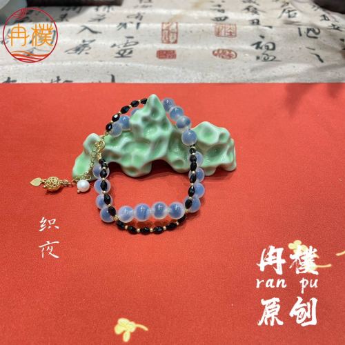 new chinese style bracelet ancient style original bracelet decoration design national fashion zen niche handmade natural jade