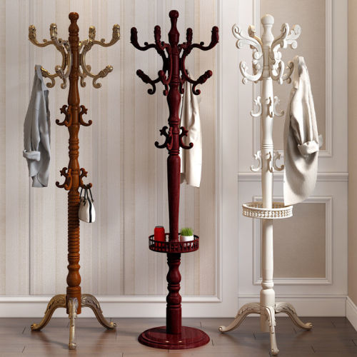 实木衣帽架落地家用客厅木质多功能挂衣服架子门厅室内立式挂衣架
