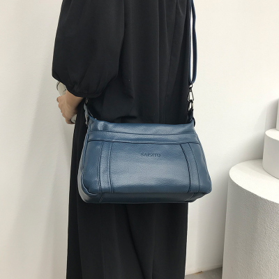 Large Capacity Soft Leather Bag Bag 2023 New Fashion Women Shoulder Bag High-Grade Western Style Crossbody Tote Mother Bag