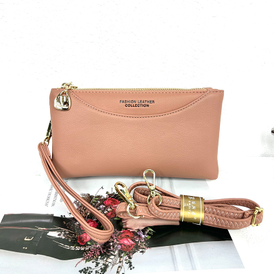Simple Soft Leather Bag 2023 New Fashion Hand-Held Mobile Phone Bag Shoulder Crossbody Texture All-Match Small Square Bag
