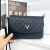 Black Series Bag 2023 New Hand-Carrying Hand-Held Wallet Large Capacity Shoulder Crossbody Embossed All-Match Small Square Bag