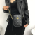 Black Embroidery Thread Bag 2023 New Chain Shoulder Women's Bag High-Grade Western Style Crossbody All-Matching Phone Small Square Bag